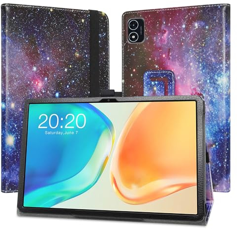 JRTAL Coque pour Teclast P40HD 2023, Slim Fit Cuir PU étui Housse Fin et Pliable Coque pour 10.1 TECLAST M40 Plus/Teclast P40HD 2023 /TECLAST P40S Tablette - Galaxy