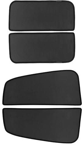 Car Window Sun Shades Covers - 4 Pcs Tesla Model x Side Sunshades Blackout Auto Camping Curtains Accessories for Sleeping Family and Women Men Kids Baby