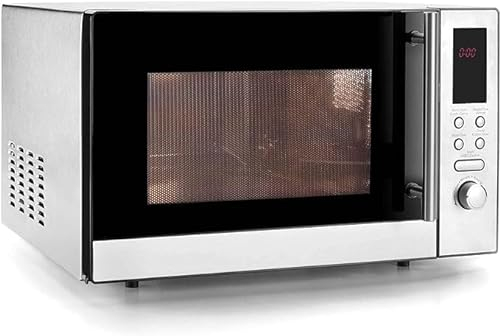 Suinga Forno a microonde professionale con piatto girevole, colore argento, capacità 30 litri, potenza 900 W