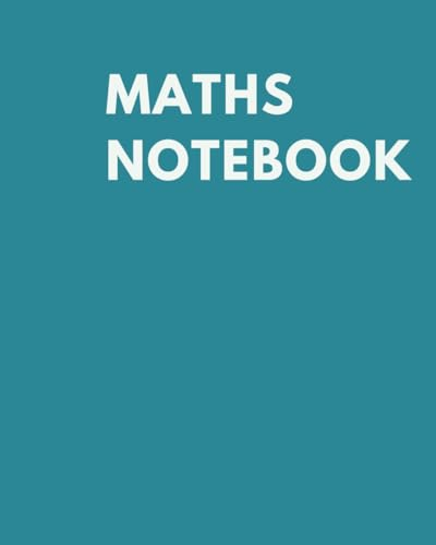 Maths notebook: 150 pages | 4x4 quad-ruled | Blue