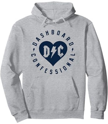 Dashboard Confessional – Herz-Abzeichen Pullover Hoodie