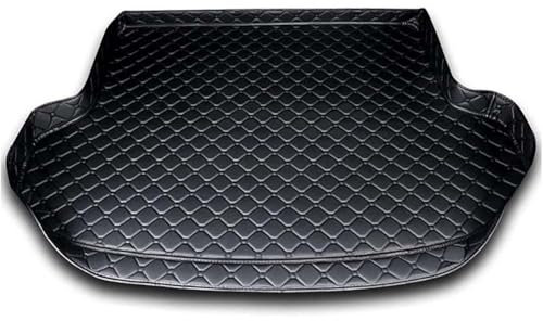 KJUHYHBhHHg Auto Leder Kofferraummatten für Renault Megane travel 2013-2024, Kofferraumwanne Teppich Schutzmatten All Weather Kofferraumschutz Innenzubehör,B/Black