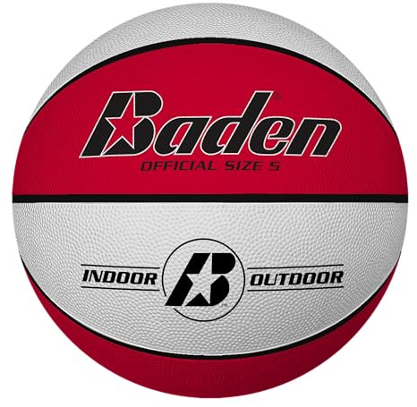 Baden Basic Basketball - klassischer Gummibasketball für Training, Schule und Freizeit - langlebiger Basketball für Kinder und Erwachsene - für Starter und Fortgeschrittene