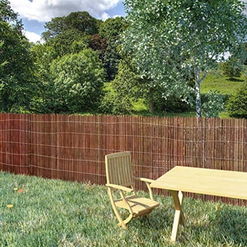 stabmattenzaun sichtschutzstreifen,Weidenzweigezaun 300 x 100 cmGeeignet für Gärten, Zäune, Ästhetik