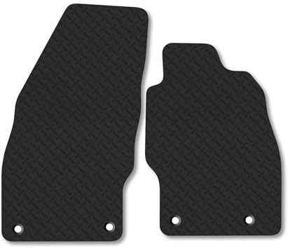 Vauxhall Corsa (2006-2014) [Van] 5mm Rubber Van Mats | Heavy Duty Rubber Tailored Fit Floor Mats Full Coverage Durable Waterproof Accessories Easy Clean Anti Slip Made in the UK