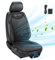COMFIER Kühlung Auto Sitzbezug Kissen für Auto Vordersitze, Schwarz 12V Kühlender Sitzbezug, Vordersitzabdeckungen für Autos LKW SUV Universal