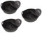 Amosfun 3 Sätze wiederverwendbare Silikonmatte easy putz silikonbackform Zubehör für die Luftfritteuse Zubehör für Heißluftfritteusen Öfen Silikonschalen für Heißluftfritteuse Kieselgel