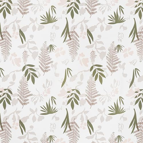 AMIGO Papel de Contacto Despegable y Adhesivo Grueso con Diseño de Hoja de Planta,Vinilo Decorativo para Forrar Cajones de Armarios 44x500cm