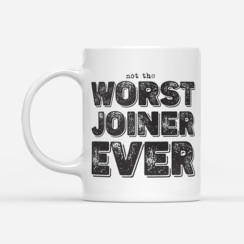 DV DESIGN 1 x Worst Joiner Ever Mug - Plumbing Trades Colleague Funny Joke Not The Fan Hobby Work Job Bad Birthday Men Women Travel Drinks Cup #82765