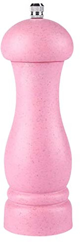 Manuelle Pfeffer- oder Salzmühle, Keramikmahlkern, nachfüllbar, verstellbar, Rosa