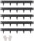 VEVOR Bordure de Jardin en Acier, Lot de 5, Bordures Paysagères en Métal, 990 x 156 mm, Résistante à la Rouille, Installation Simple, Bandes Pliables pour Séparateur de Chemin de Cour, Pelouse, Noir