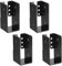 4 Pcs Connecteurs Fixation Poteau Bois 2x4, Equerre de Fixation Sabot Charpente, Connecteurs de Poutres, Connecteur de Solive Poutre Bois, Équerre de Solive pour 50x100 mm Poteau Sur Terrasse Bois