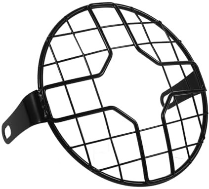 TOPPERFUN Headlight Mesh Guard Für Motorräder Vintage Scheinwerferabdeckung Robustem Einfacher Einbau Schutz Vor Schmutz Und Beschädigungen Passend Für Viele