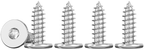 ‌Drenky 50 Stück M3 Holzschrauben Edelstahl A2 V2A, M3 x 12mm Schrauben mit Flachkopf, Perfekt für Holzverbindungen, Hochwertige Edelstahlschrauben für langlebige Ergebnisse