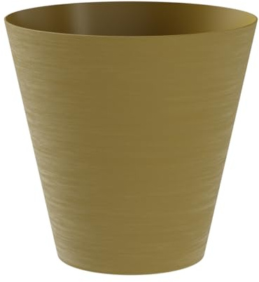 TERAPLAST Pflanztopf Hoop rund 20 cm Durchmesser Curry/Ochre