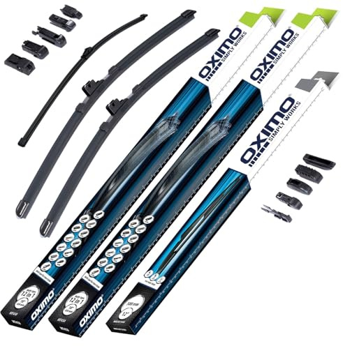 OXIMO Scheibenwischer für VW Touareg VAN 2 II 7P SUV 2011-2014 | Front und Heckscheibenwischer, 3er Set Wischerblätter - links 650 mm, rechts 650 mm, hinten 380 mm