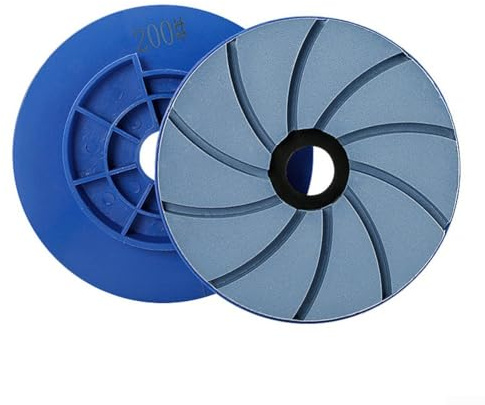 Blocco lumaca da 15,2 cm, cuscinetti per lucidatura per pavimenti in cemento, bordo in resina smussato per una guida fluida, adatti per macchine automatiche con uso con acqua, per marmo e granito