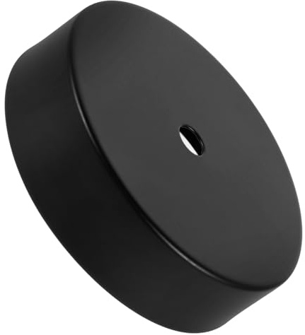 SAFIGLE Metall Tischlampenfuß Rund Schwarz Eisen DIY Lampenfuß Vielseitig für Schreibtisch Schlafzimmer Wohnzimmer Nachttisch Lampe Dekoration