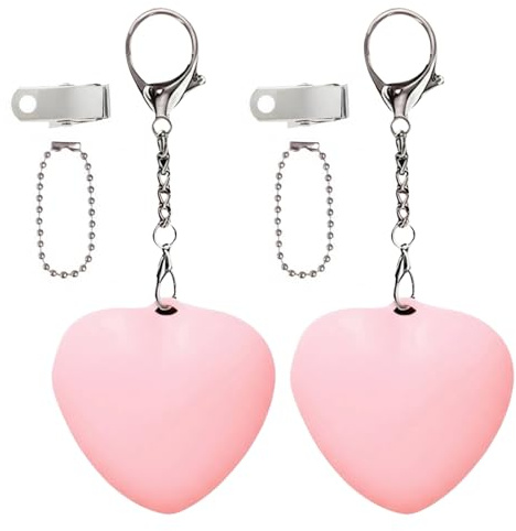 Demiawaking LED Handtaschenlicht, mit Sensor automatische An & Aus, Taschenlicht Taschenlampe, Nachtlicht, LED Anhänger Schlüsselanhänger, Geschenke für Frauen, Mutter, Freunde (Rosa, 2Pcs)