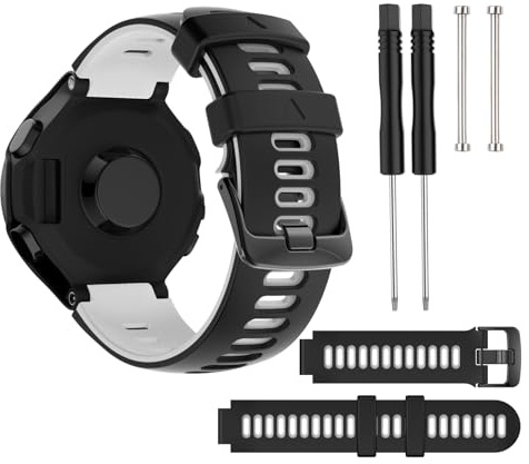 leruiyezs Für Forerunner 735XT Armband,Sportarmband Für Forerunner 735XT 235 235Lite 230 220 620 630,Verstellbares Silikon Uhrenarmband,Universal Ersatzarmband Für Sport Und Alltag,Wasserdicht,Leicht