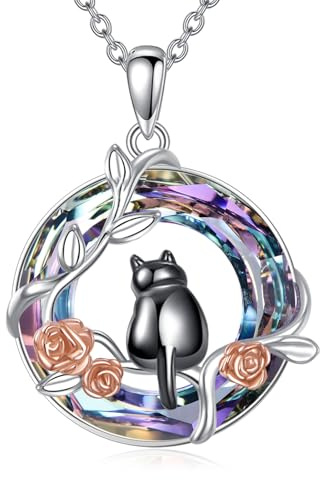YFN 925 Sterling Silver Animal Necklace for Women Hypoallergenic Elephant/Cat/Dog/Dragonfly/Hummingbird/Sloth Pendant with 18+2 Chain Jewelry Gift for Mother Wife Girlfriend