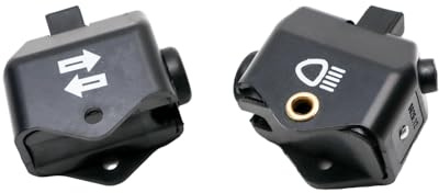 Suolron 1 Set Motorrad Schalter Licht Blinker Kit für Simson Schwalbe KR51 Simson Schwalbe KR51 SR4-3 Sparrowhawk 40.1 x 44.8 mm 40.1 x 46.1 mm
