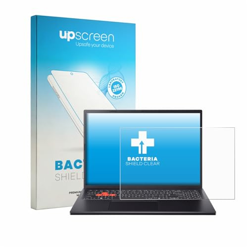 upscreen Antibakterielle Schutzfolie für Acer Nitro Lite 16 NL16-71G Klare Displayschutz-Folie