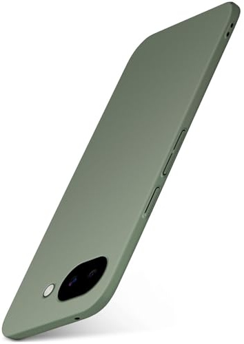 moex für Google Pixel 10a Hülle Ultra Dünn, Schutzhülle mit erhöhtem Kameraschutz, Slim Cover Hardcase Backcover, Dünnste Handyhülle Minimalistisch Alpha Case, Matt Oliv