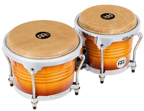Meinl Percussion FWB200GAB Free Ride Series Wood Bongos, Gold Amber Sunburst Finish
