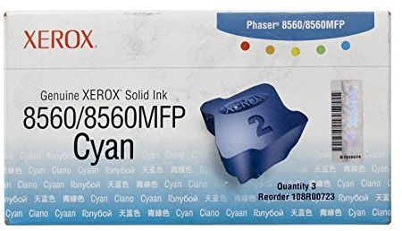 Xerox Phaser 8560/8560 MFP Cyan Solid Ink (3,400 Pages) - 108R00723