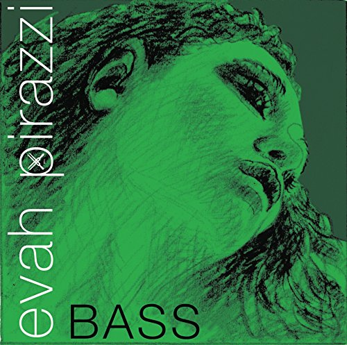 Pirastro Strings Double Bass 3/4 G, D, A, E Synthetic/Chrome Steel Wound Orchestral Tuning Evah Pirazzi - Weich Set