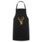 Spreadshirt Hirsch Geweih Hirschkopf Hirschgeweih Kochschürze, One size, Schwarz