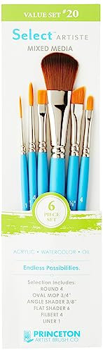 PRINCETON Select Artiste - Set 6 pinceaux Mixed Media n°20