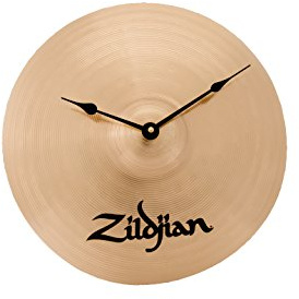 ZILDJIAN – Orologio da Parete Cymbal, 13″ diametro, in vero bronzo con logo inciso, movimento al quarzo, funziona con 2 batterie AA