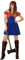 Atosa 26309 Karnevalskostüm, Blau/Orange, 38/40