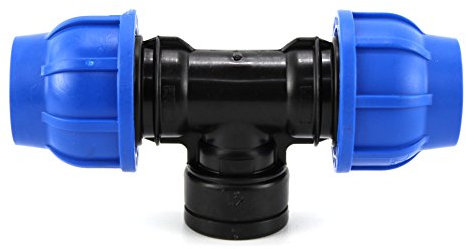 TI A COMPRESSION PP PN16-40 x 1 ½ F X 40 - raccord de tuyaux polyéthylène TEE