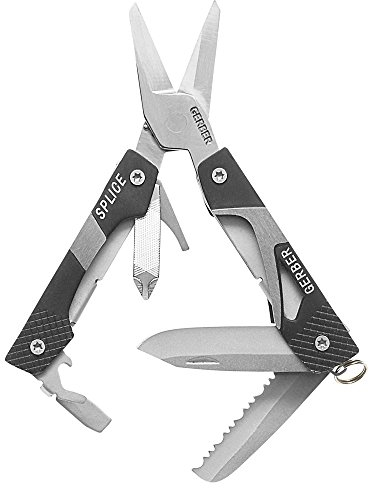 GERBER Splice, Forbici Multiuso Portachiavi Unisex – Adulto, Nero, Taglia Unica