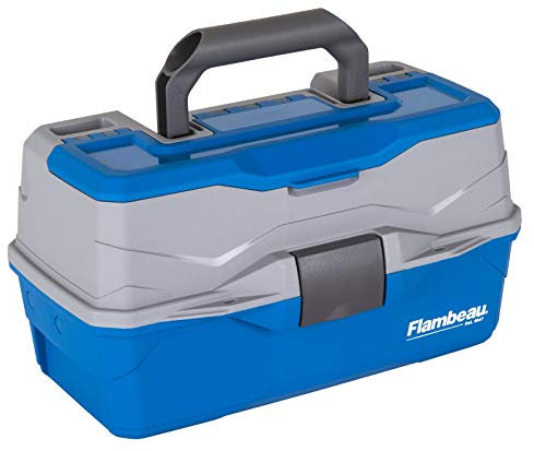Flambeau Outdoors Flambeau Classic 2-Tray Tackle Box, Blue