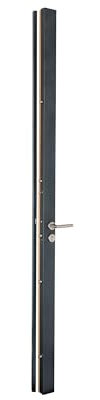 Vachette Serrure en applique multipoints SECURIBLINDE A2P, Sécurité Maximale, 6 points de fermeture, Entrebâilleur intégré, Poignée Gauche, Gâche applique, 4 clés brevetées RADIALis fournies, Gris