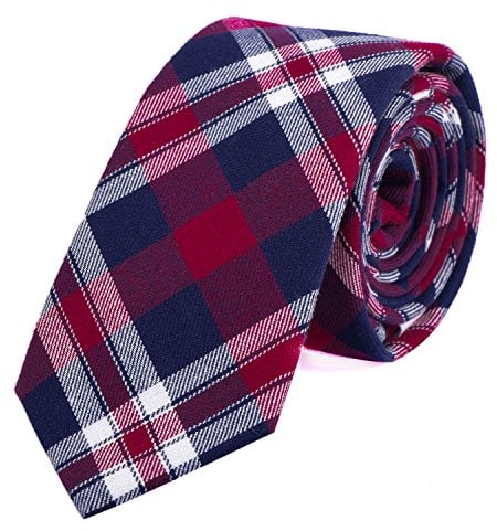 cravate homme cravate carreaux cravate rayures pour hommes rayée coton - bleu rouge