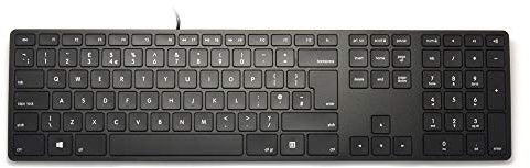 Matias UK Wired RGB Backlit Aluminum Keyboard for PC Black