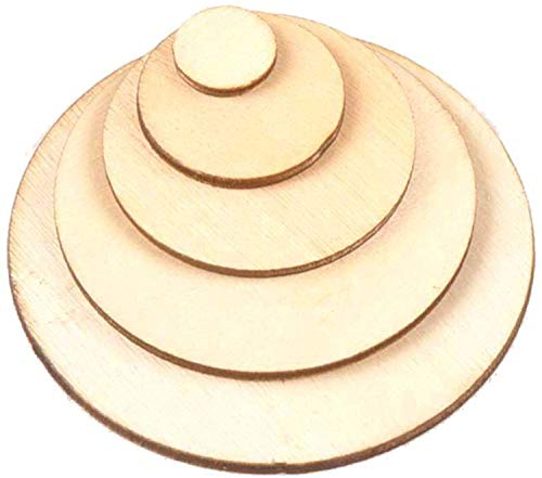 4mm Runde Holzscheibe Rund Holz Scheiben Kreis Sperrholz Basteln Deko (Stärke/Dicke 4mm, Ø 120mm)