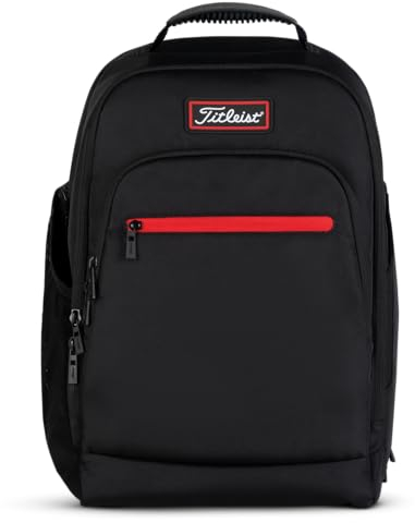 Titleist Unisex Spieler Rucksack, schwarz/red, Einheitsgröße
