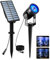 T-SUNUS Solar Spot Lights Blue Metal Outdoor Wall Lights with 9.8ft Cable, IP65 Waterproof, Separated Solar Panel for Yard, Driveway, Pathway, Pool, Tree, Patio Landscaping