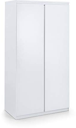 happybeds Wooden Wardrobe, Jupiter White 2 Door Children's Wardrobe - 191 x 100 x 57 cm (White)
