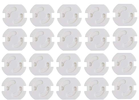 20x Kindersicherung für Steckdose mit Drehmechanik - Steckdosensicherung Baby Kleinkinder