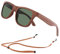 An Swallow Holz Sonnenbrille Herren Damen Polarisiert Verspiegelt, Bambus Holz Brille Polarisierte Gläser UV400 Schutz (G15 Grüne Linse)