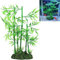 Pssopp Aquarium Bambou Plante Aquarium Artificiel Bambou Plante Feuille Verte Plante Eau Herbe Aquatique en Plastique Ornement Paysage décor(Vert)