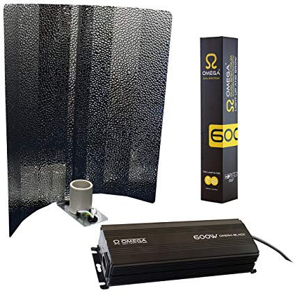 Omega Eurowing 600W Digital Dimmable Grow Light Kit with Dual Spectrum HPS Bulb & Reflector
