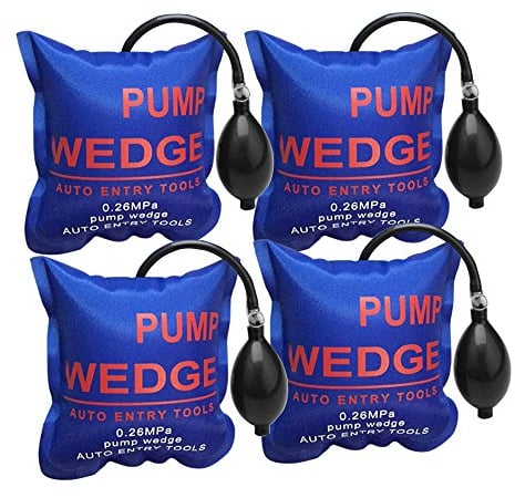 WANYI Montagekissen Luftkissen Pneumatikspanner hebekissen luftkissenheber Air Pump Wedge Spreizkissen Auto Fenstermontage Belastung bis 300 kg (4 Stück)